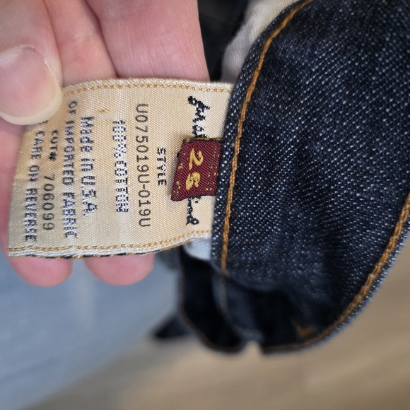 7 For All Mankind Dark Blue Flare Jeans - Picture 10 of 14